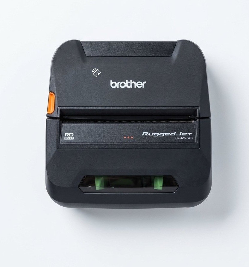 Brother RuggedJet RJ-4250WB 4" Mobile Thermal Printer Original Battery & Charger