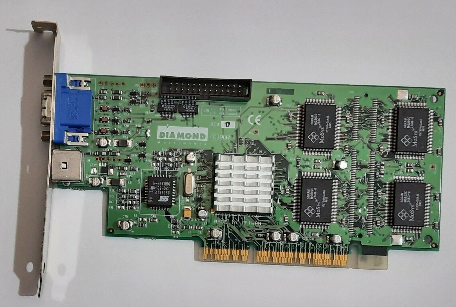Diamond Fire GL 1000 Pro AGP Graphics Card (3DLabs Permedia 2, 8MB, Retro, 1997)