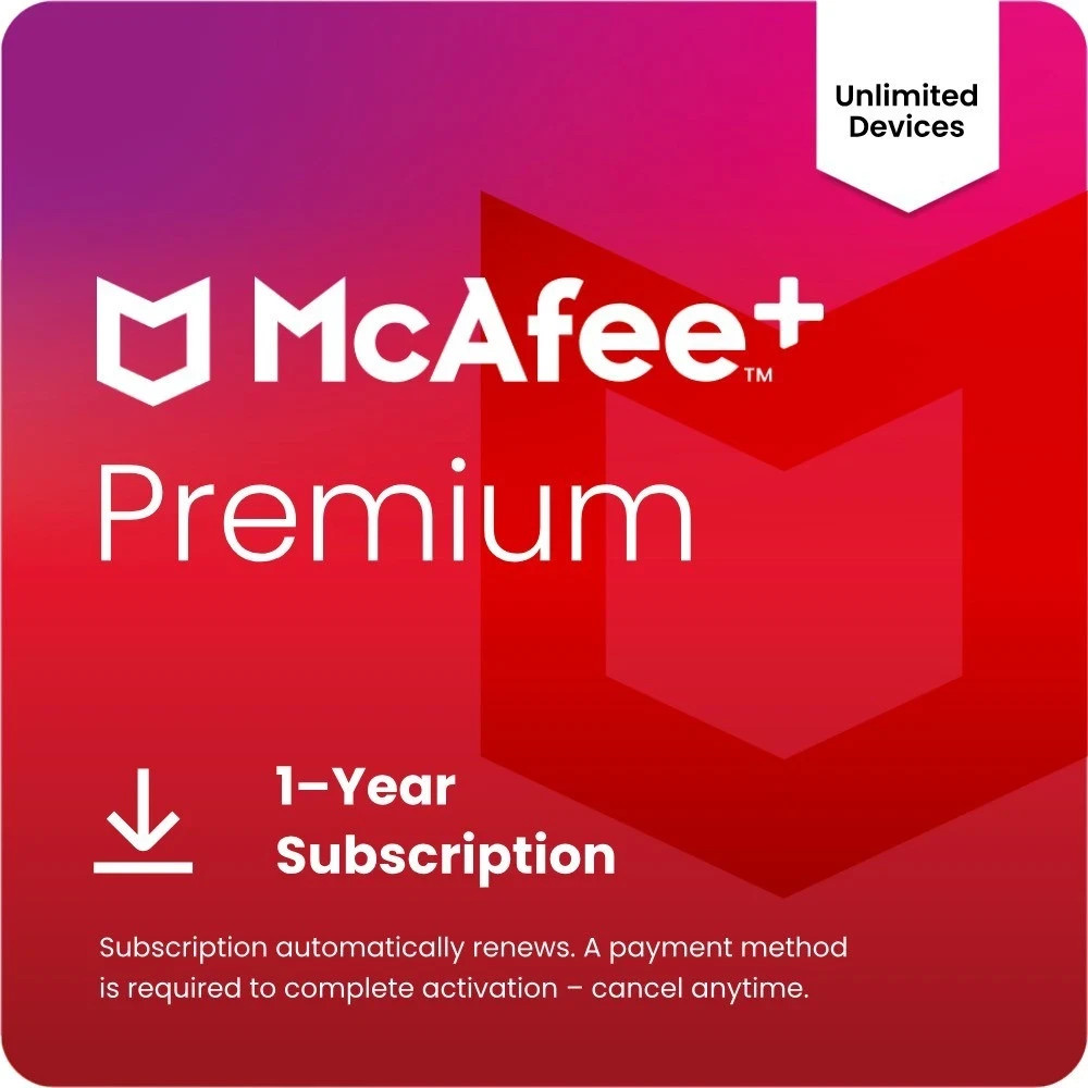 McAfee Premium Plus 2026 Individual - Unlimited Devices - 1 Year (12 Months)