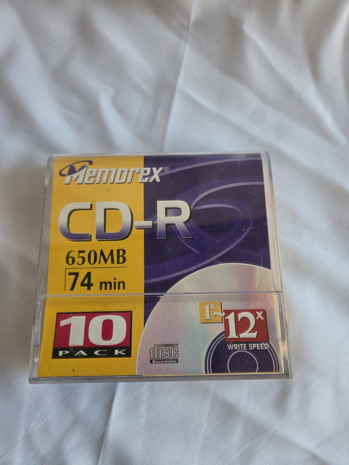 10 Pack Memorex CD-R 650MB 74min Professional Recordable Compact Discs