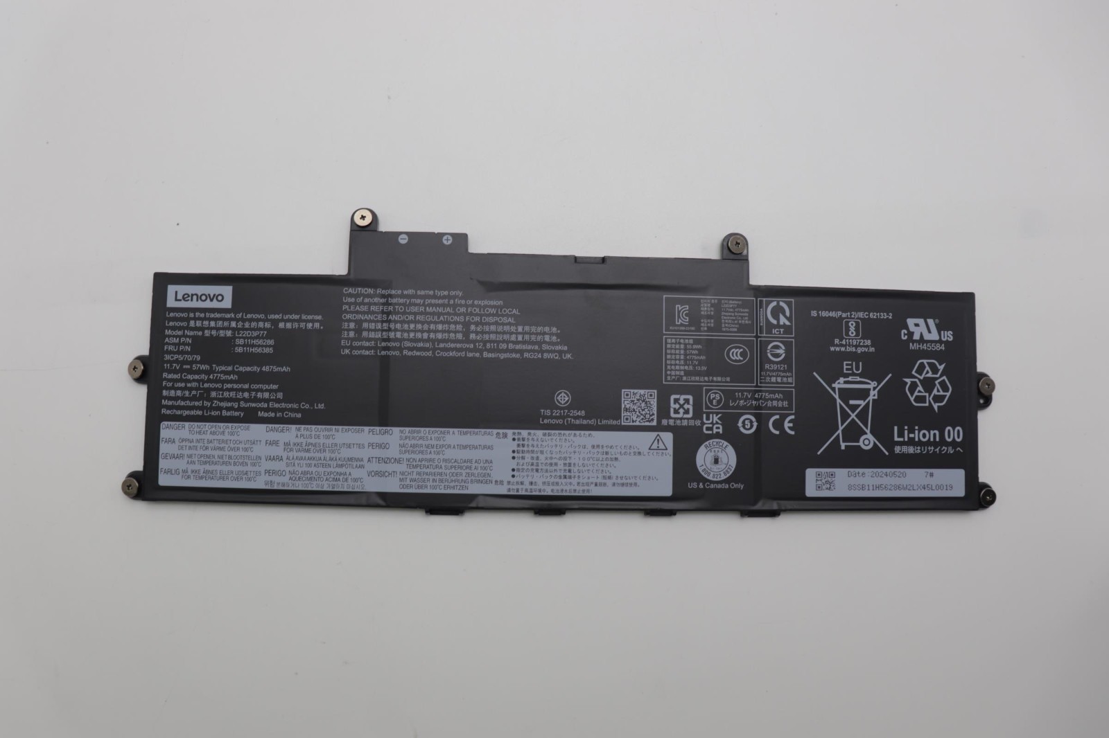 Brand New Lenovo Battery 5B11H56385 for X1 Carbon 12th Gen / X1 2-in-1 Gen 9