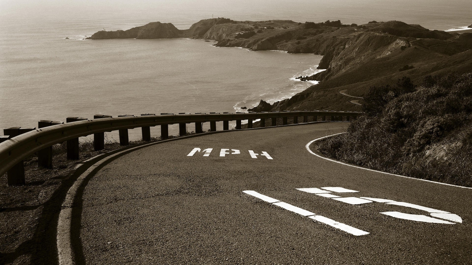 Landscape road coast Custom Gaming Mat Desk