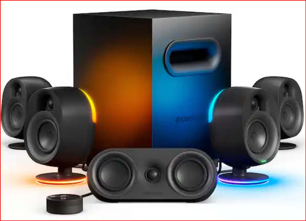 New SteelSeries Arena 9 5.1 Gaming Speakers Open but Untouched See Pics