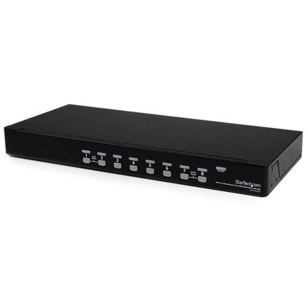 StarTech.com SV831DUSBU 8-Port 1U Rackmount USB KVM Switch with OSD OSD, 19 ~E~