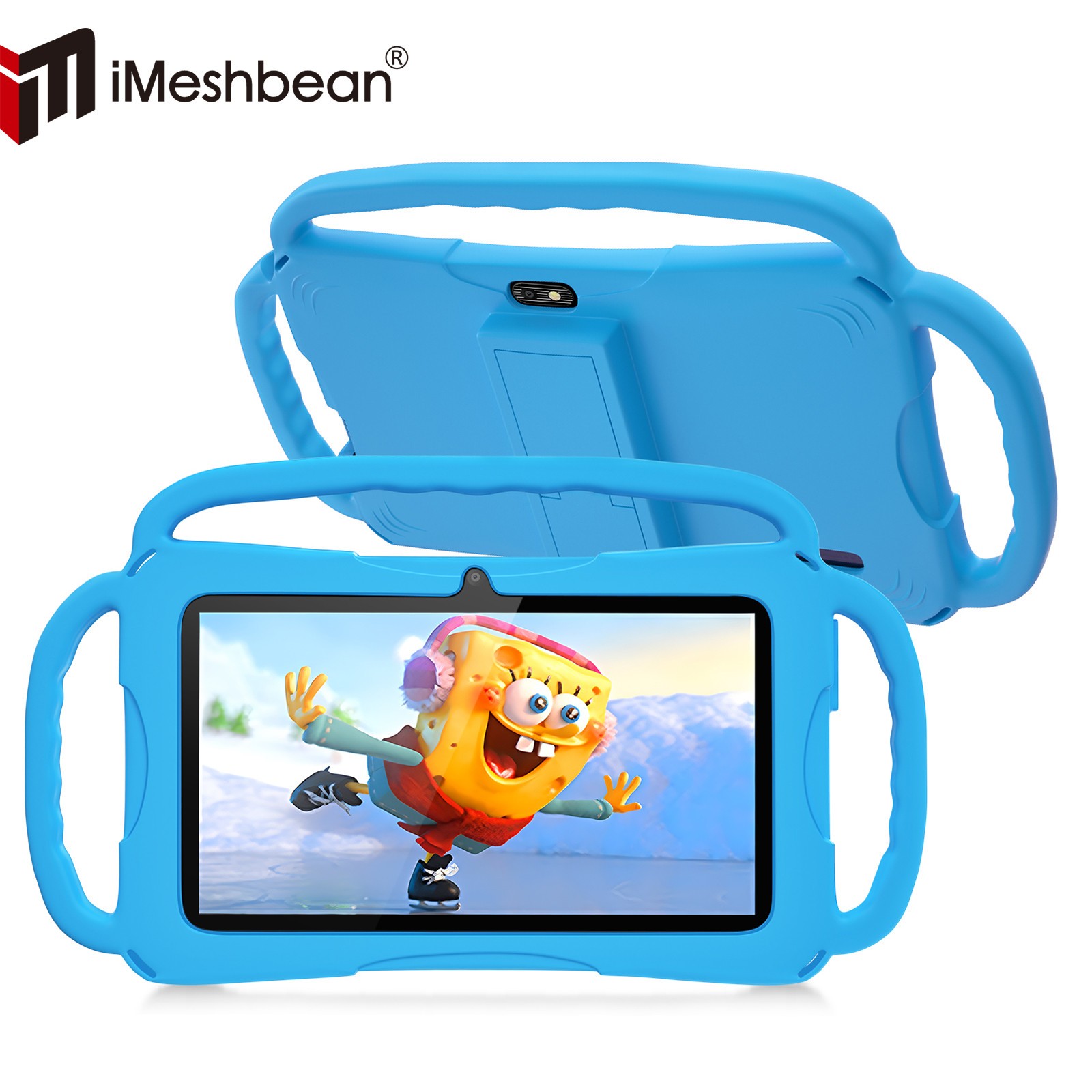 7 inch Kids Tablet Android 9 Tablet for Kids Toddler 64GB WiFi BT Dual Cameras