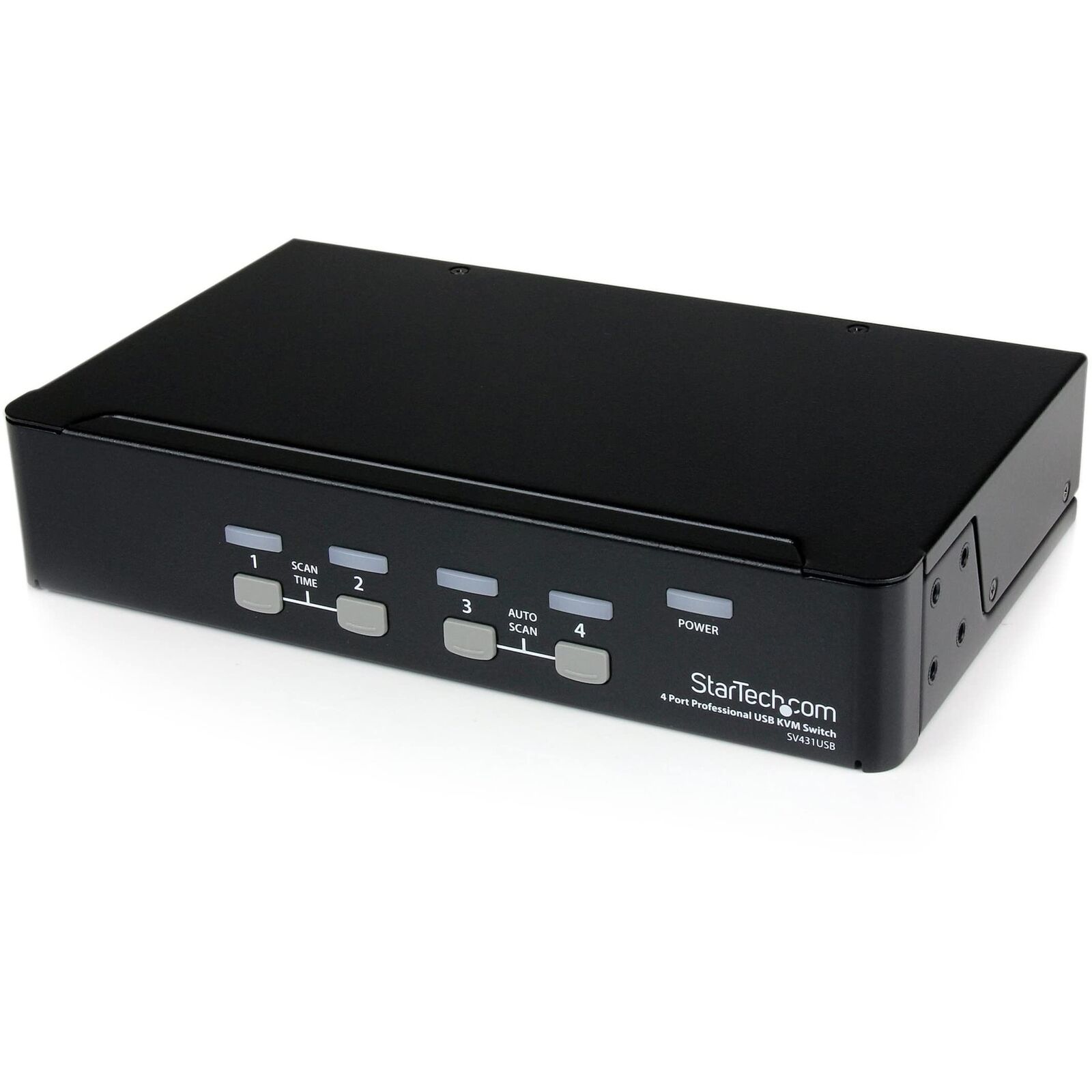 StarTech.com 4 Port Professional VGA USB KVM Switch with Hub 1U Rack (SV431USB)