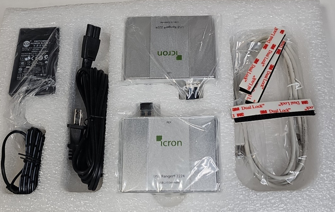iCron USB Ranger 2224 Fiber Extender Set w/ Power Supply 500m