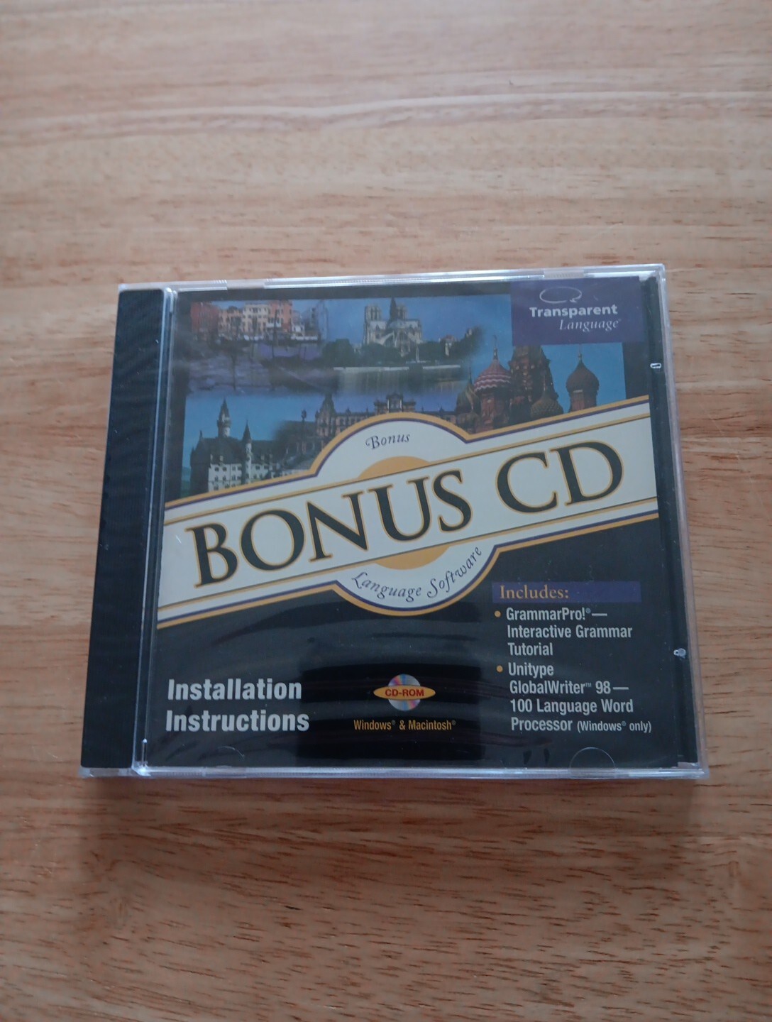 Bonus CD Transparent Language Software Windows Macintosh Grammar New and Sealed