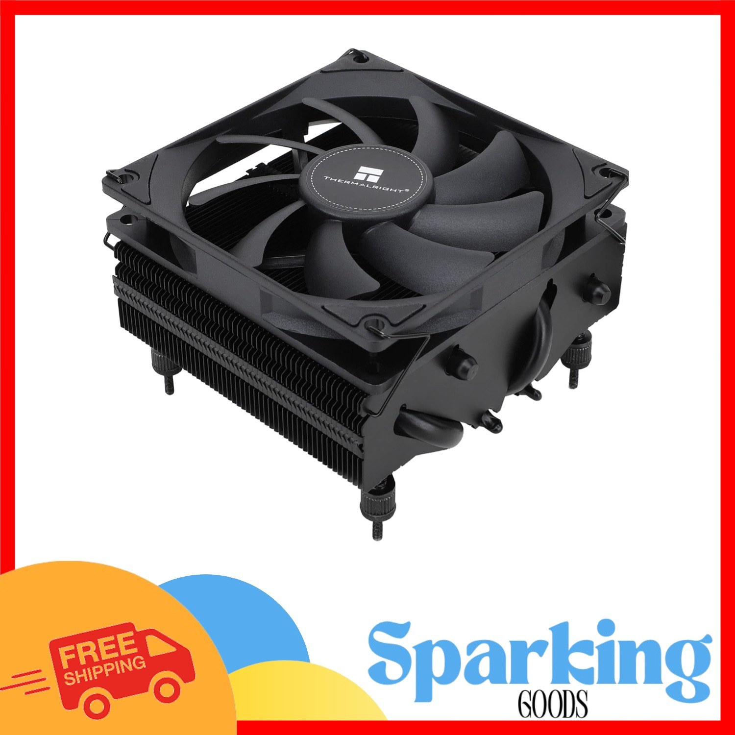 AXP-90 X53 Black Low Profile CPU Cooler - Ultra Quiet & Efficient Cooling