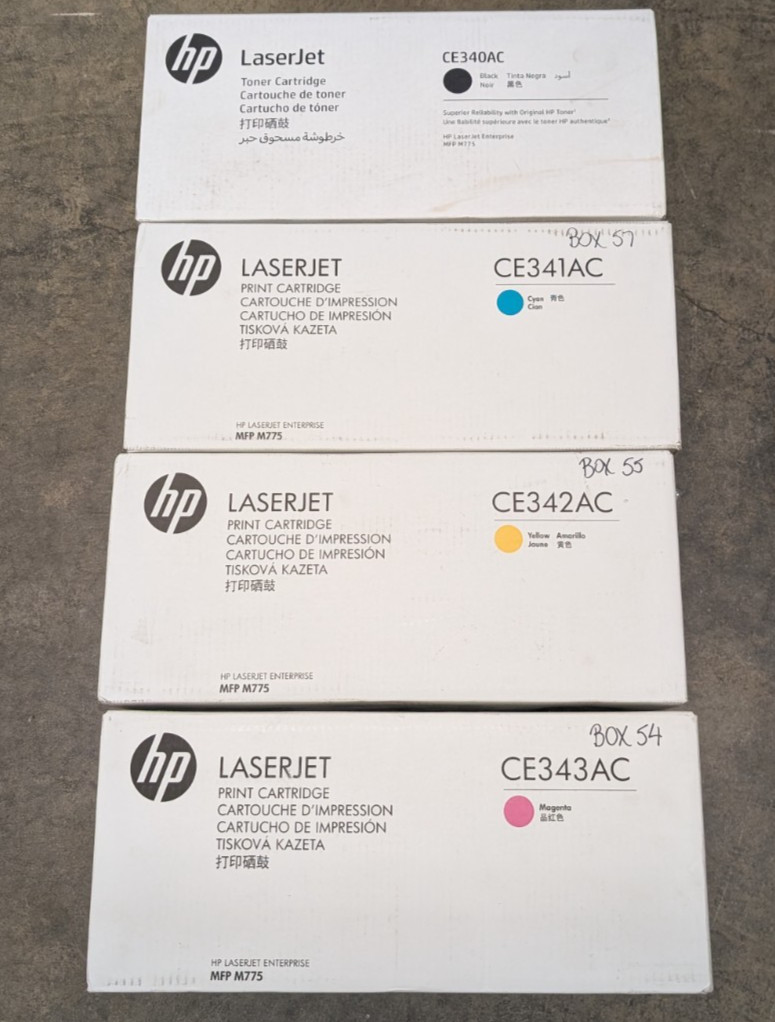 Genuine HP 651A CE340AC CE341AC CE342AC CE343AC Toner Set of 4 New Sealed
