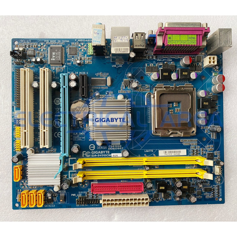 1PC Used GIGABYTE GA-945GCM-S2L motherboard Fast delivery