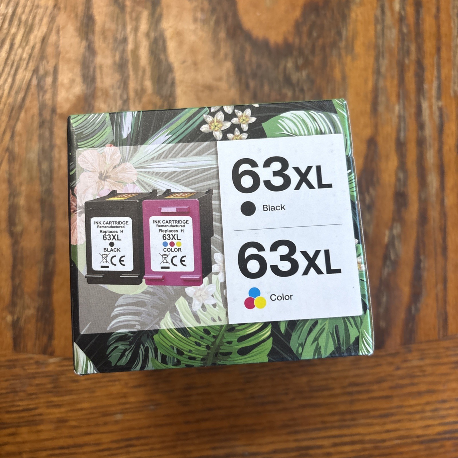 HP 63 XL Black Tri-Color Ink Catridges 2 Pack Manufactured 2024 Exp. March 2026