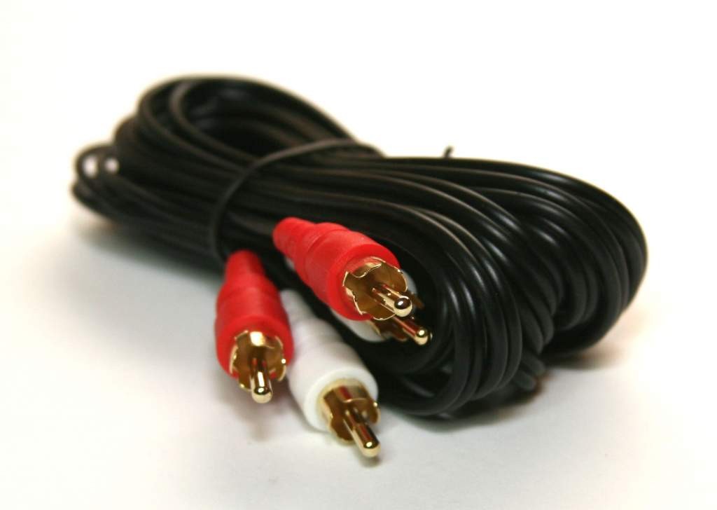 DUAL RCA Audio Cable 12FT Black