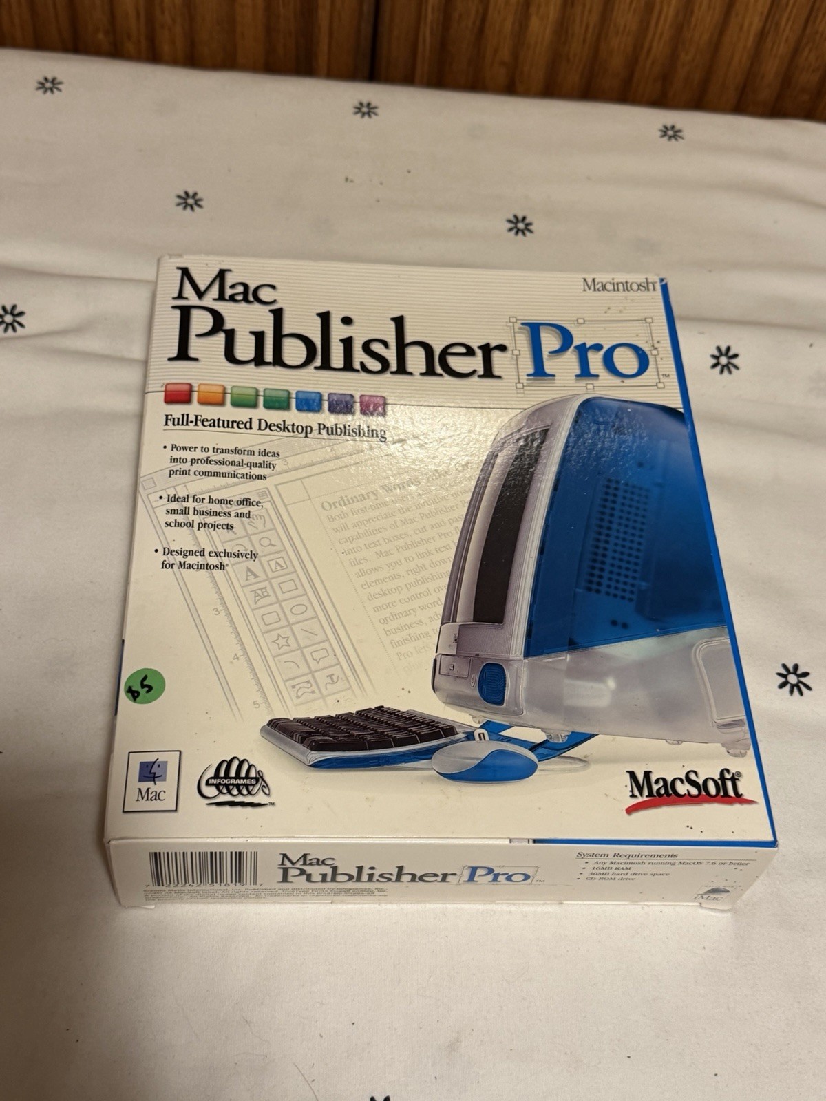 Vintage Mac Publisher Pro PC Software W/ Box