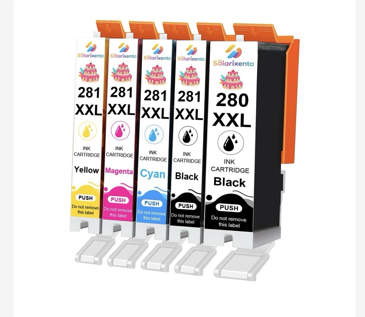 280XL 281XL Ink Cartridge Solarixenta Refillable