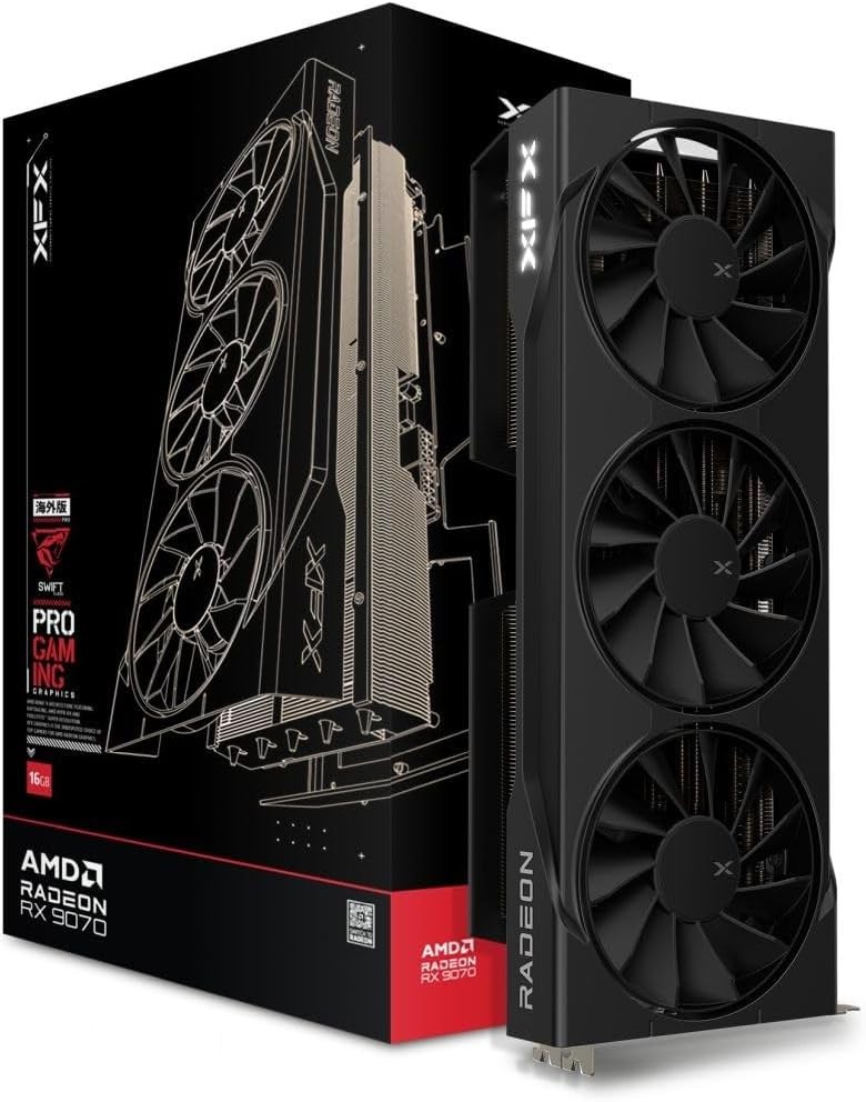 NEW XFX Swift AMD Radeon RX 9070 OC Triple Fan Graphics Card 16GB RX-97SWFB3BA