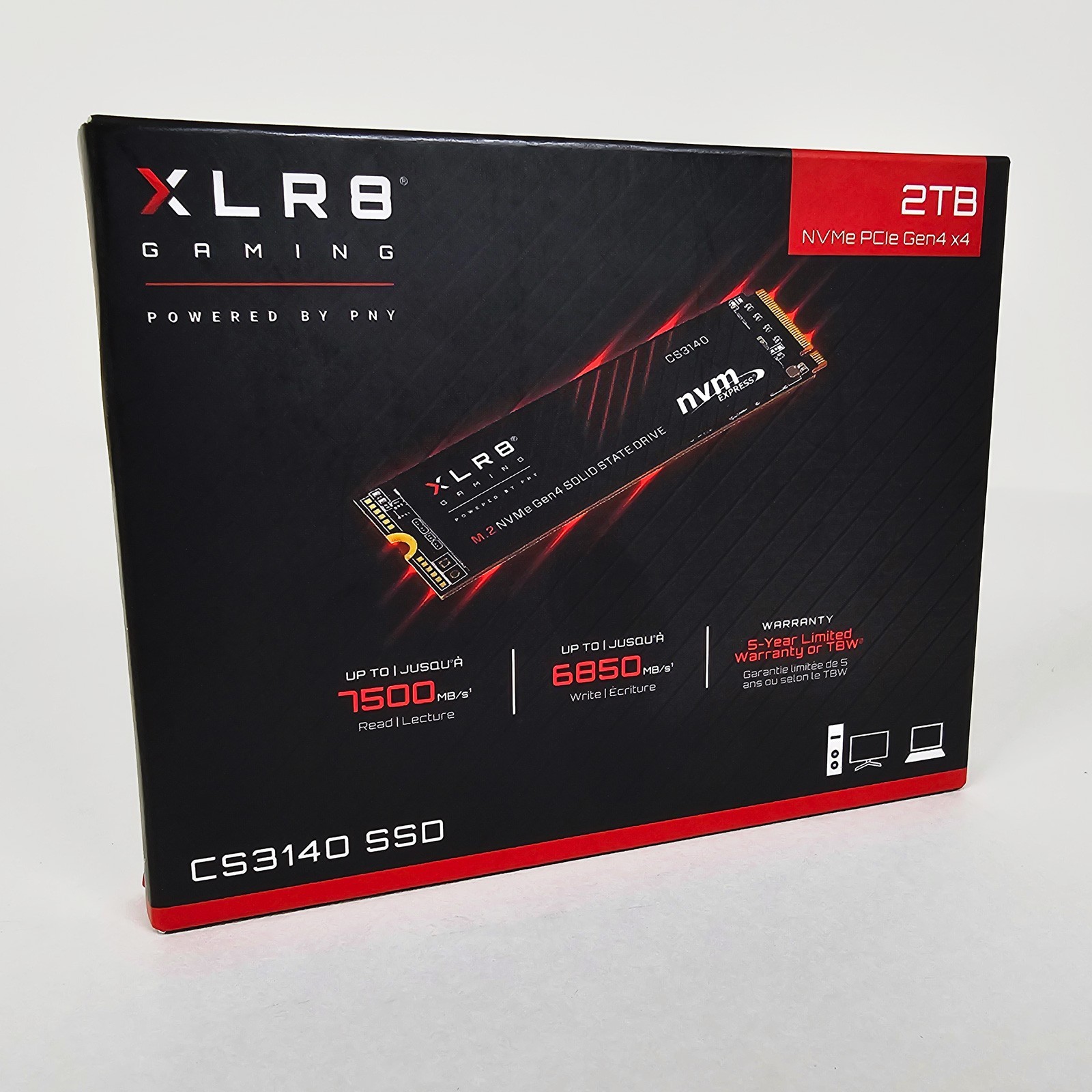 PNY XLR8 CS3040 2 TB Solid State Drive - M.2 2280 Internal - M280CS3040-2TB-RB