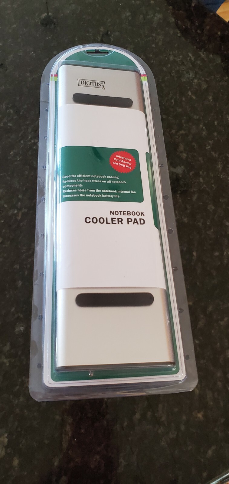 DIGITUS Notebook Cooler Pad Integrated Card Reader and USB Hub DA-70341-VPR 2.0