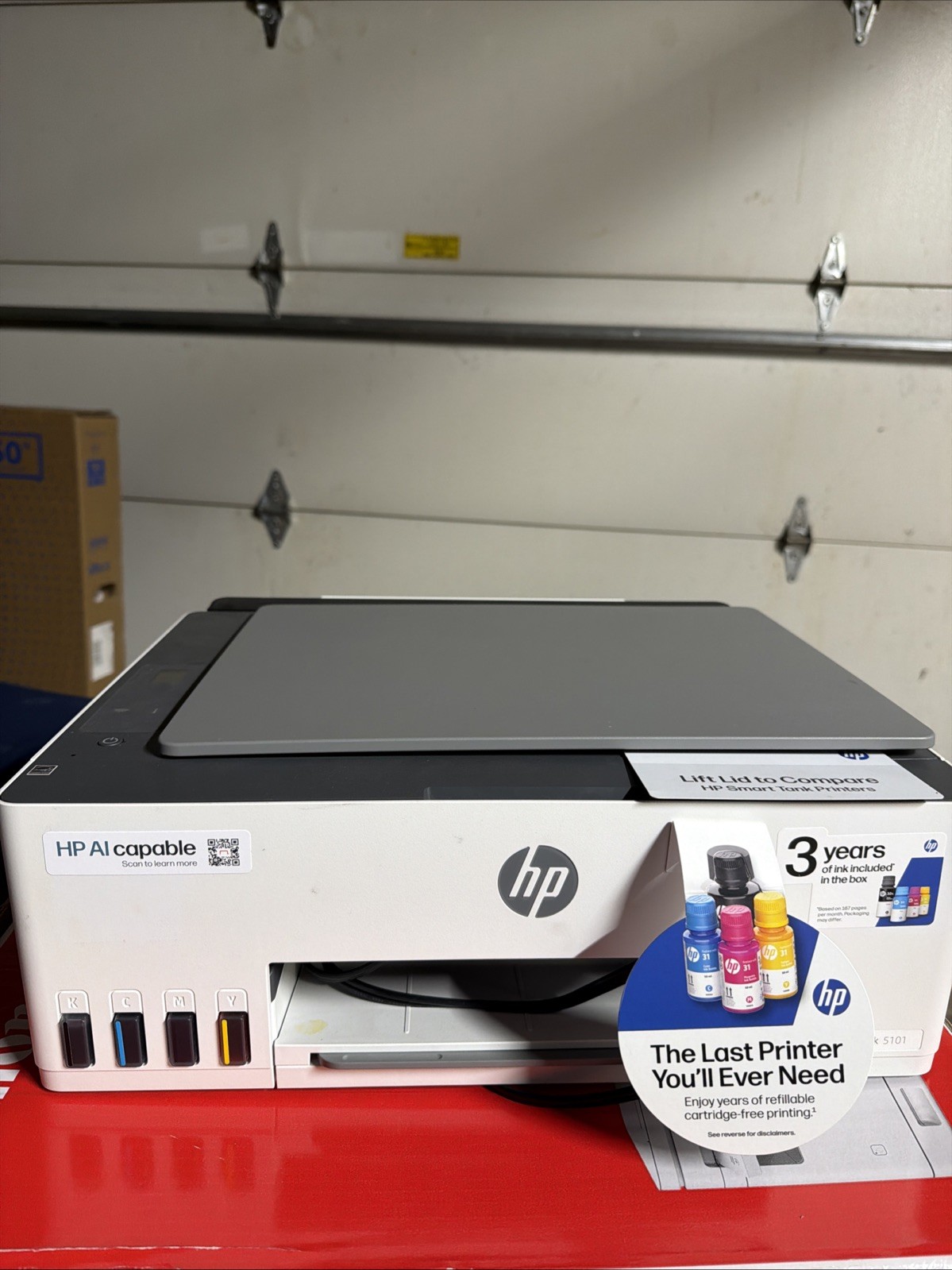 HP Smart Tank 5101 All-In-One Inkjet Printer No Ink Included