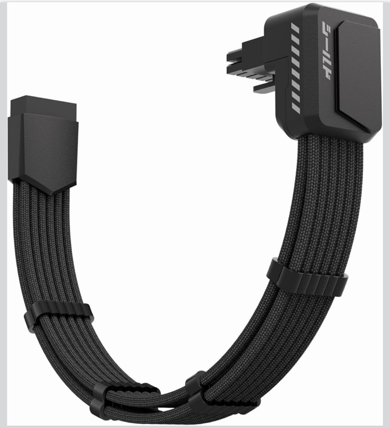 EZDIY-FAB Shield PCIE 5.1 GPU Extension Cable with 90 Degree 12V-2x6 Angle Adapt