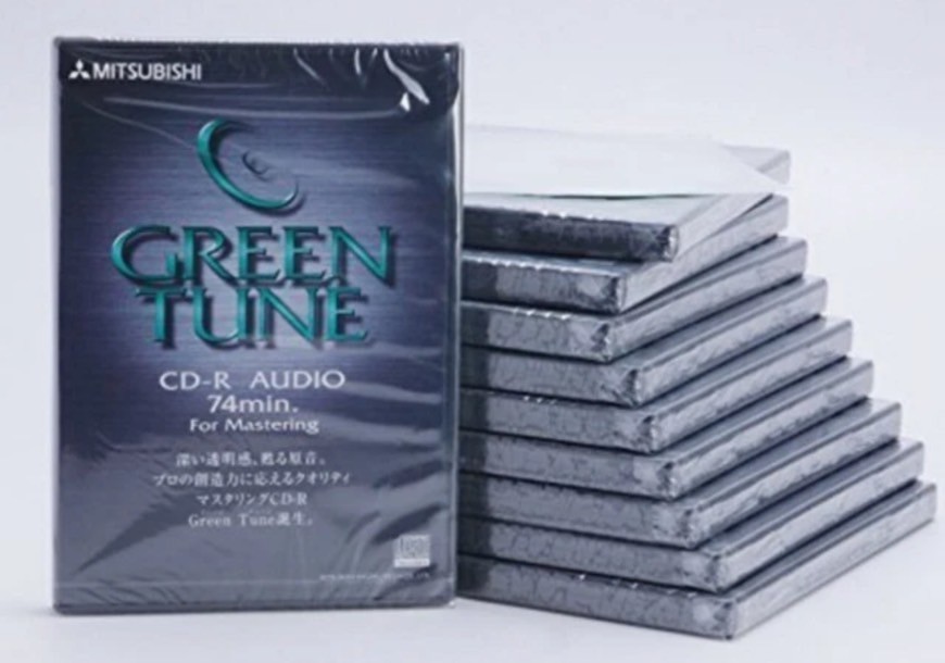Mitsubishi Green Tune CD-R Audio 74 min For Mastering MUR74GT1 Japan 50 packs