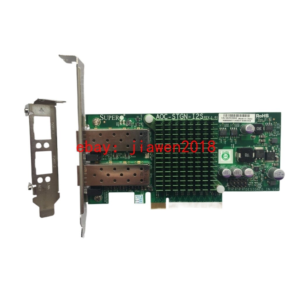 Supermicro AOC-STGN-i2S Dual Port 10G SFP+ Intel 82599 X520-DA2 Network Adapter