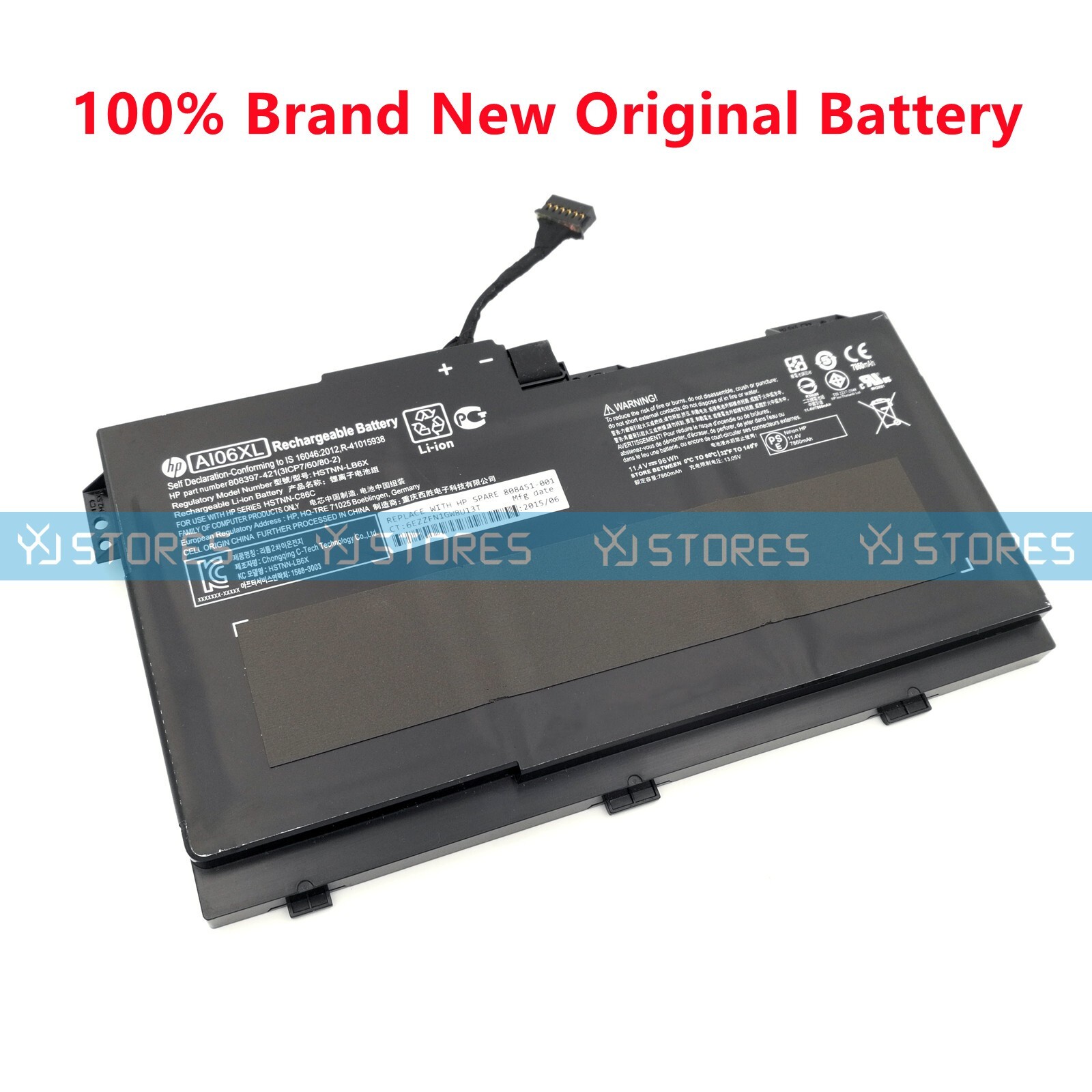 Genuine AI06XL OEM Battery for HP ZBook 17 G3 HSTNN-C86C 808397-421 808451-001