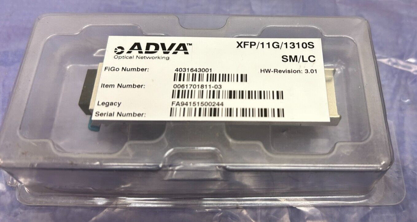 ADVA 0061701811-03 XFP/11G/1310S/SM/LC