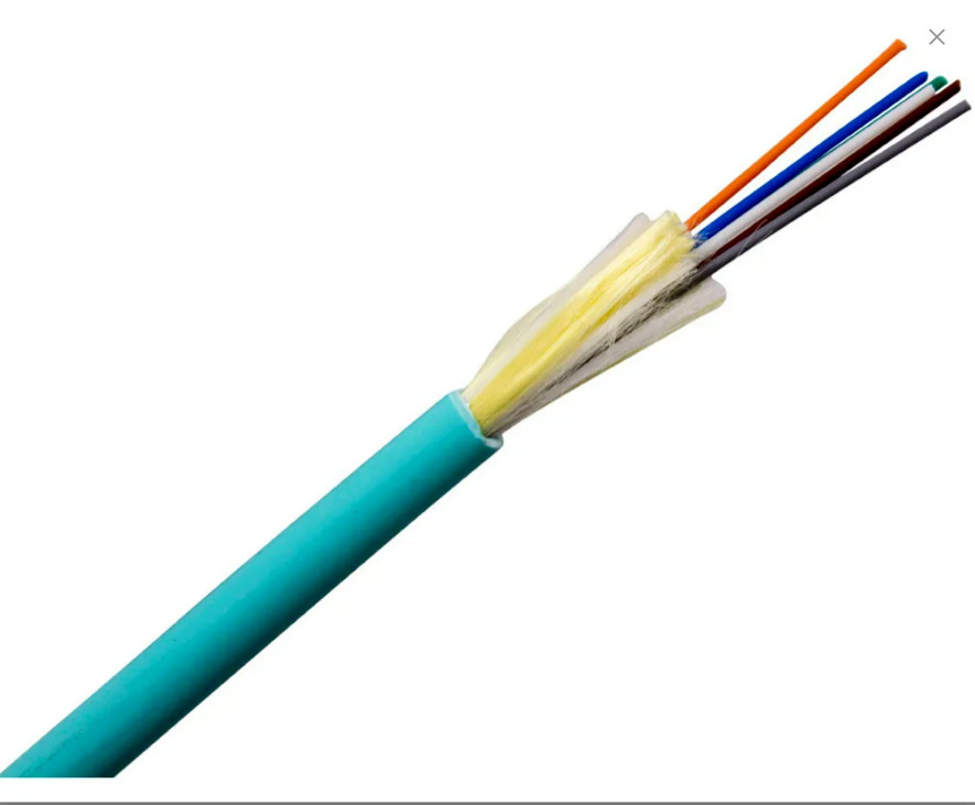 100m MSS Fibre 6 Core OM3  Riser Aqua LSZH Jacketed Cable OPTIC CABLE
