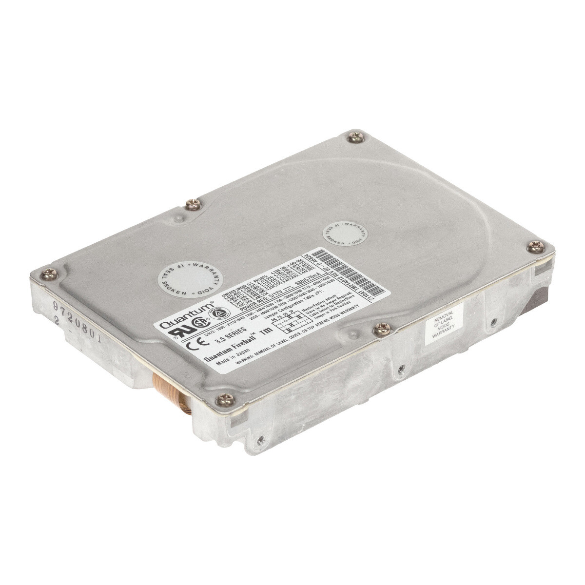 HARD DRIVE QUANTUM FIREBALL TM 2110AT TM21A012 2.1GB 4.5K ATA 3.5'' 