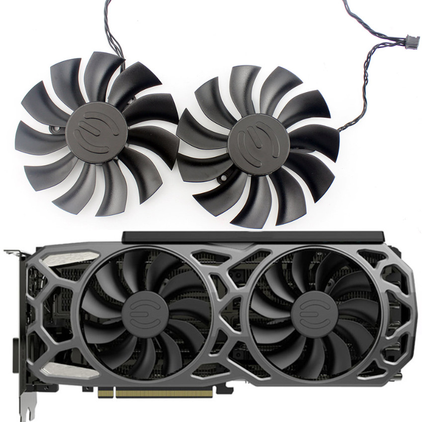 Pair Fans Cooling Fan For EVGA GTX1080TI SC GTX 1080 Ti SC