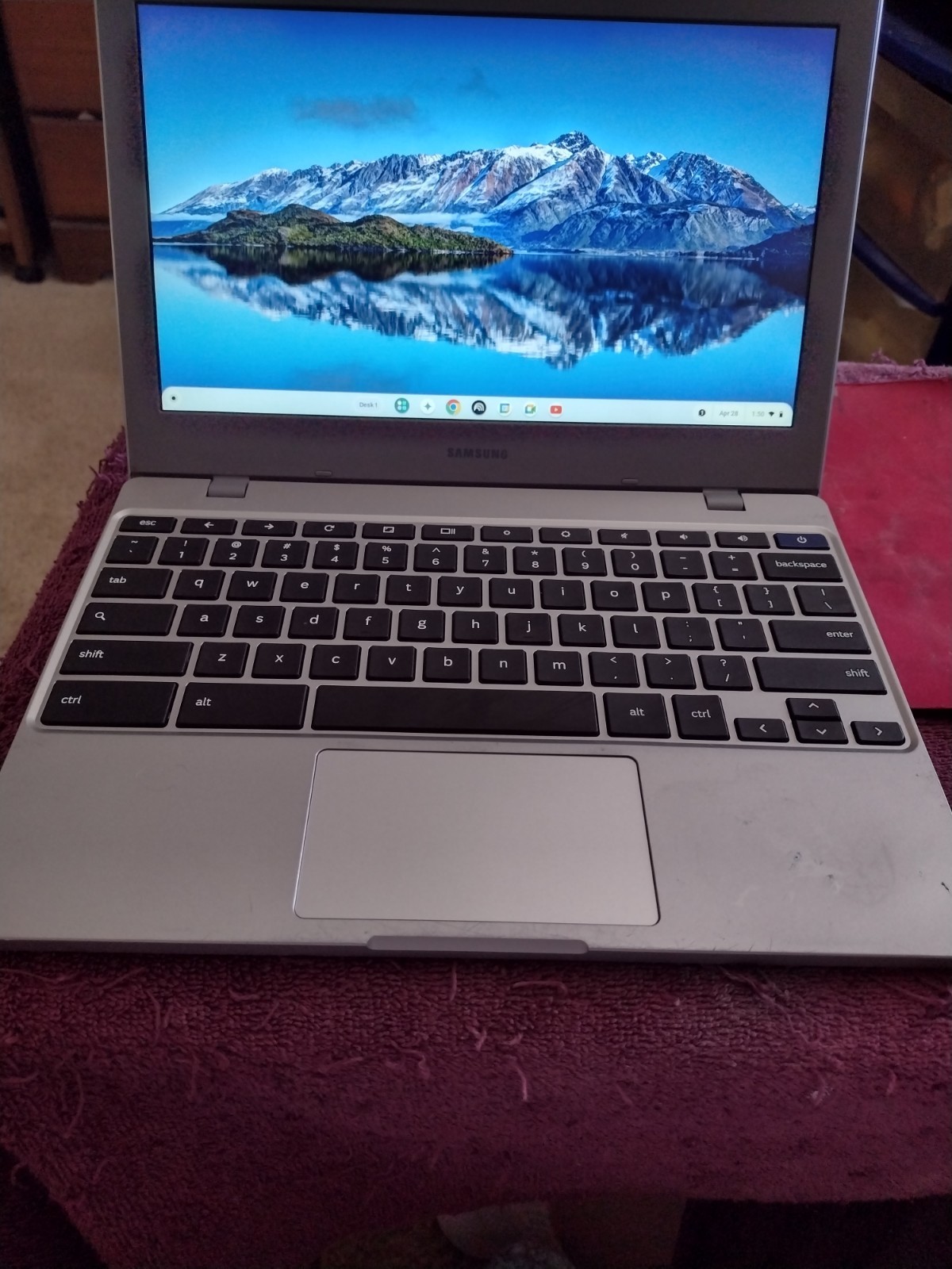SAMSUNG XE310XBA Chromebook 4 11.6" Intel N4000 4GB32GB nice clean NEW BATTERY