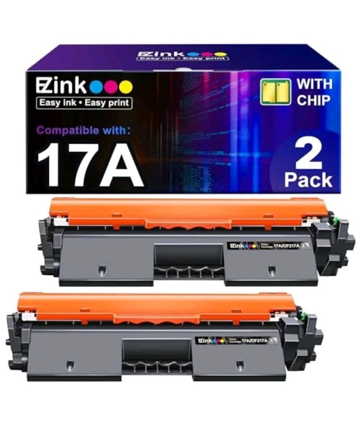 E-Z Ink 17A CF217A Compatible Black Toner Cartridge 2-Pack for HP M102 M130