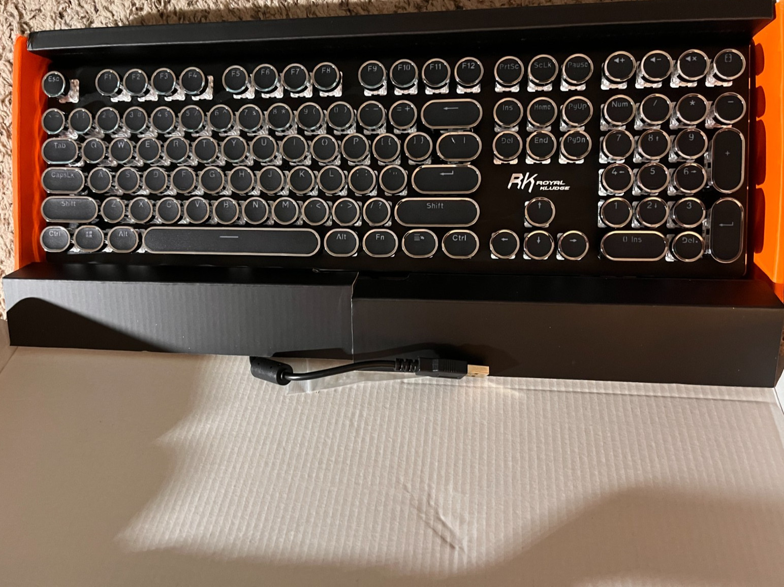 RK Rolyal Kludge S108 Blue Switch RGB Mechanical Keyboard