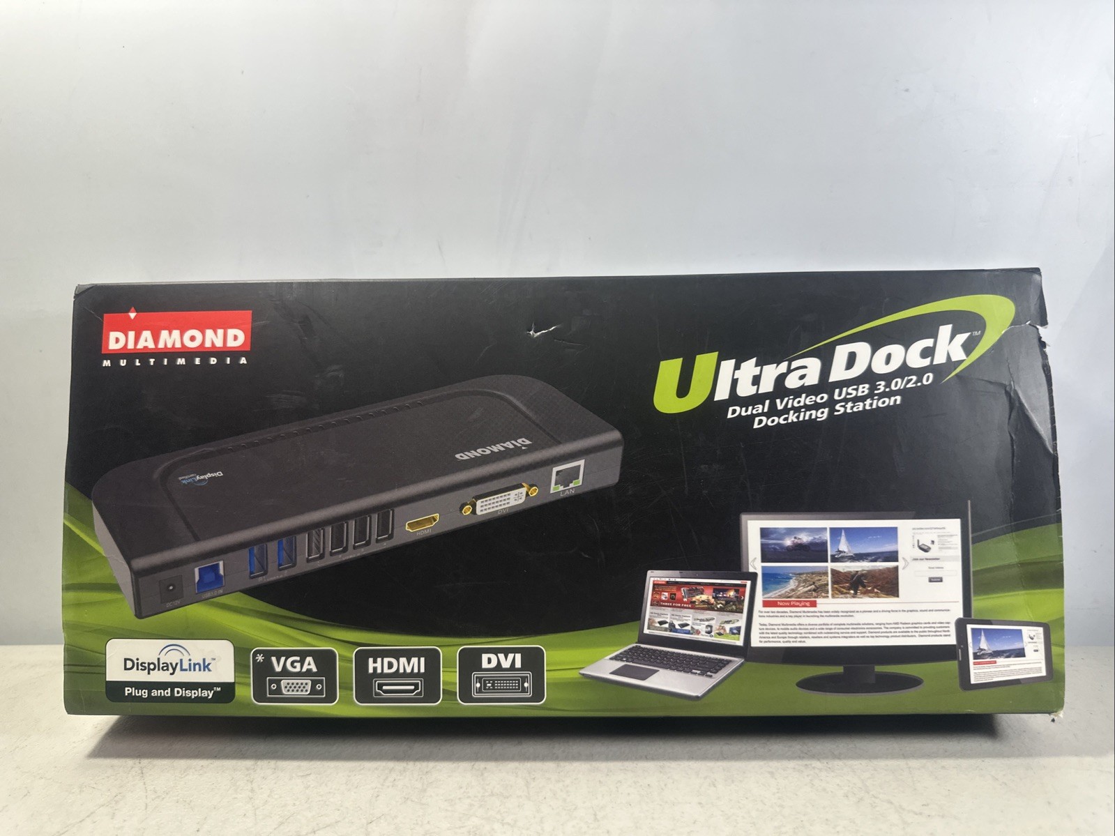 Diamond Multimedia UltraDock Dual Video USB 3.0/2.0 Docking Station