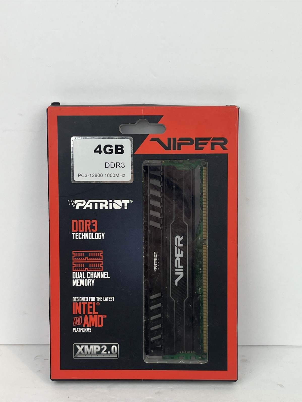 Patriot Viper Elite 4GB DIMM DDR3 1600MHz Gaming Memory Module PV34G160C0