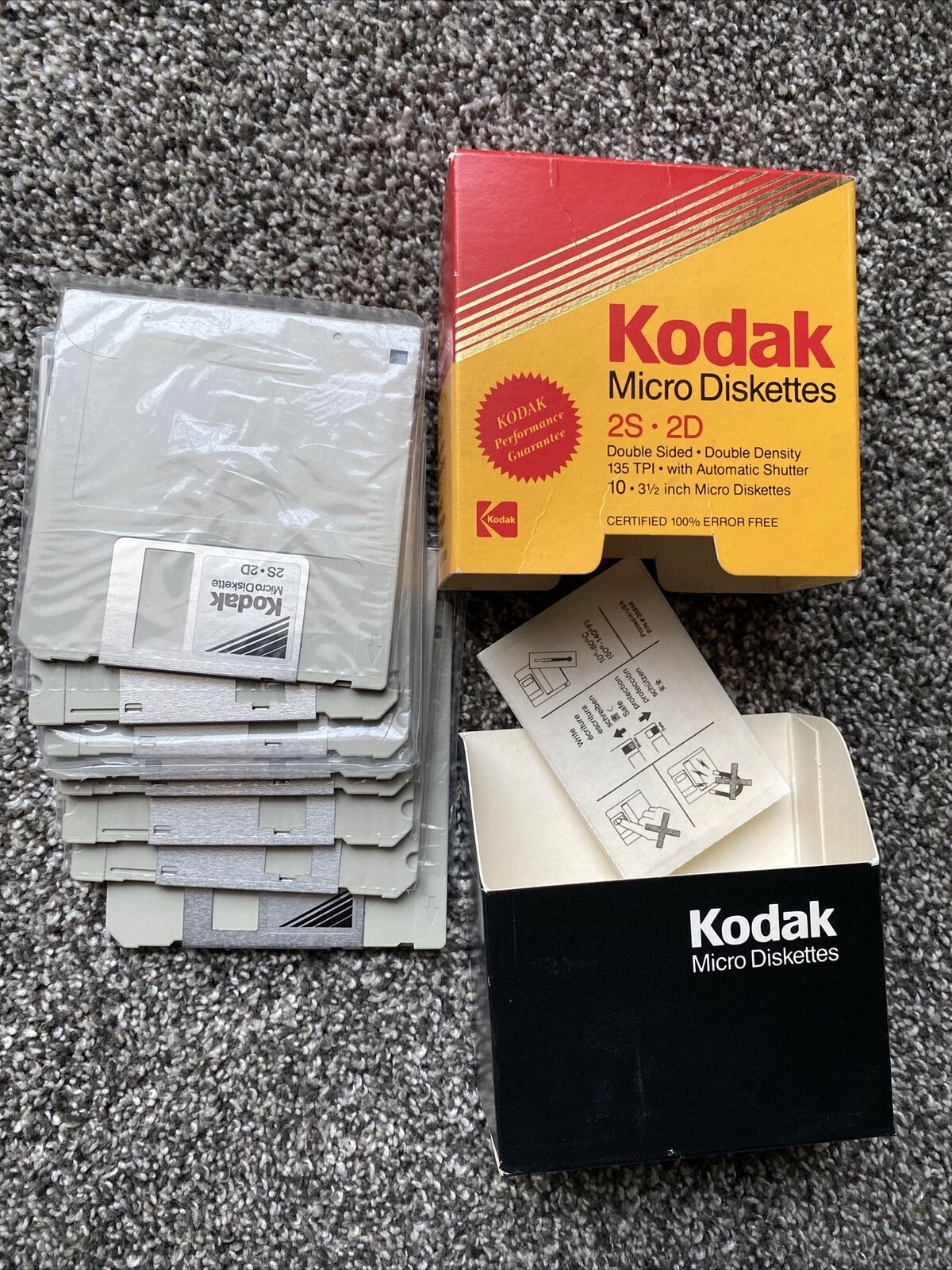 KODAK DISKETTES 2S-2D 8 ct vintage Computer Accessory