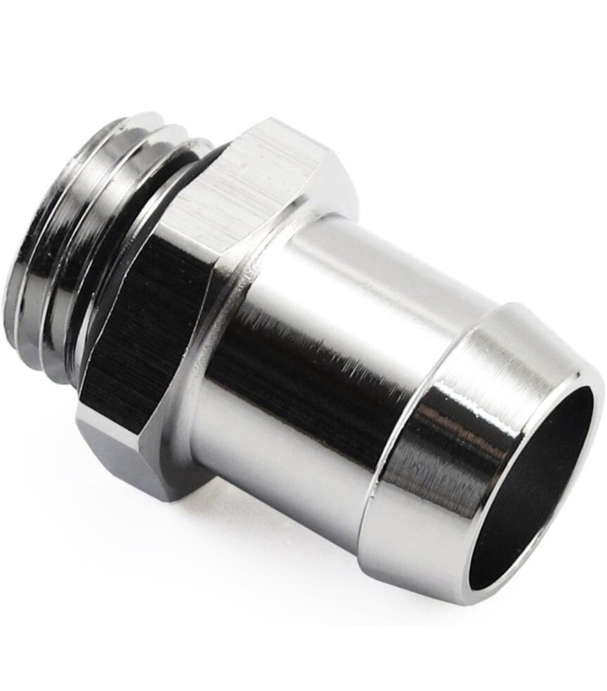 Koolertek XSPC 1/2" Chrome Barb Tube Fitting PC Water Computer Liquid Cooling