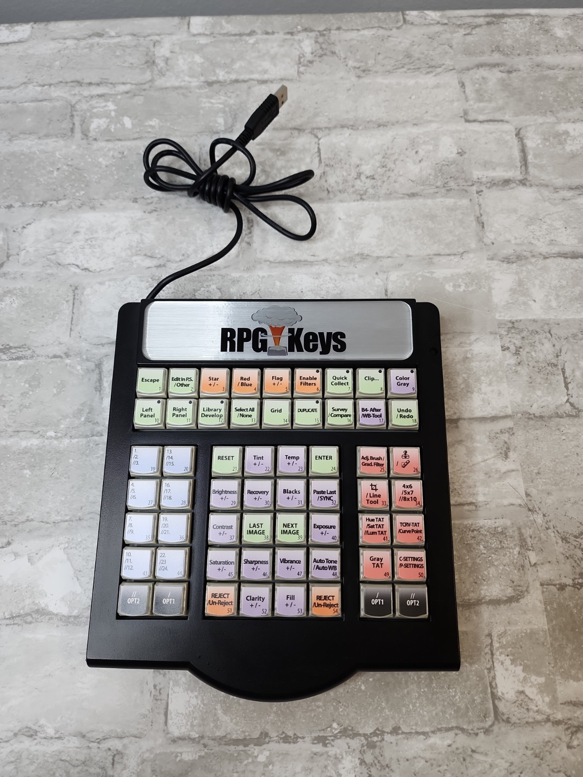 PI Engineering X-keys Professional MWII PIE002-15D 58-Key USB Macro Keypad
