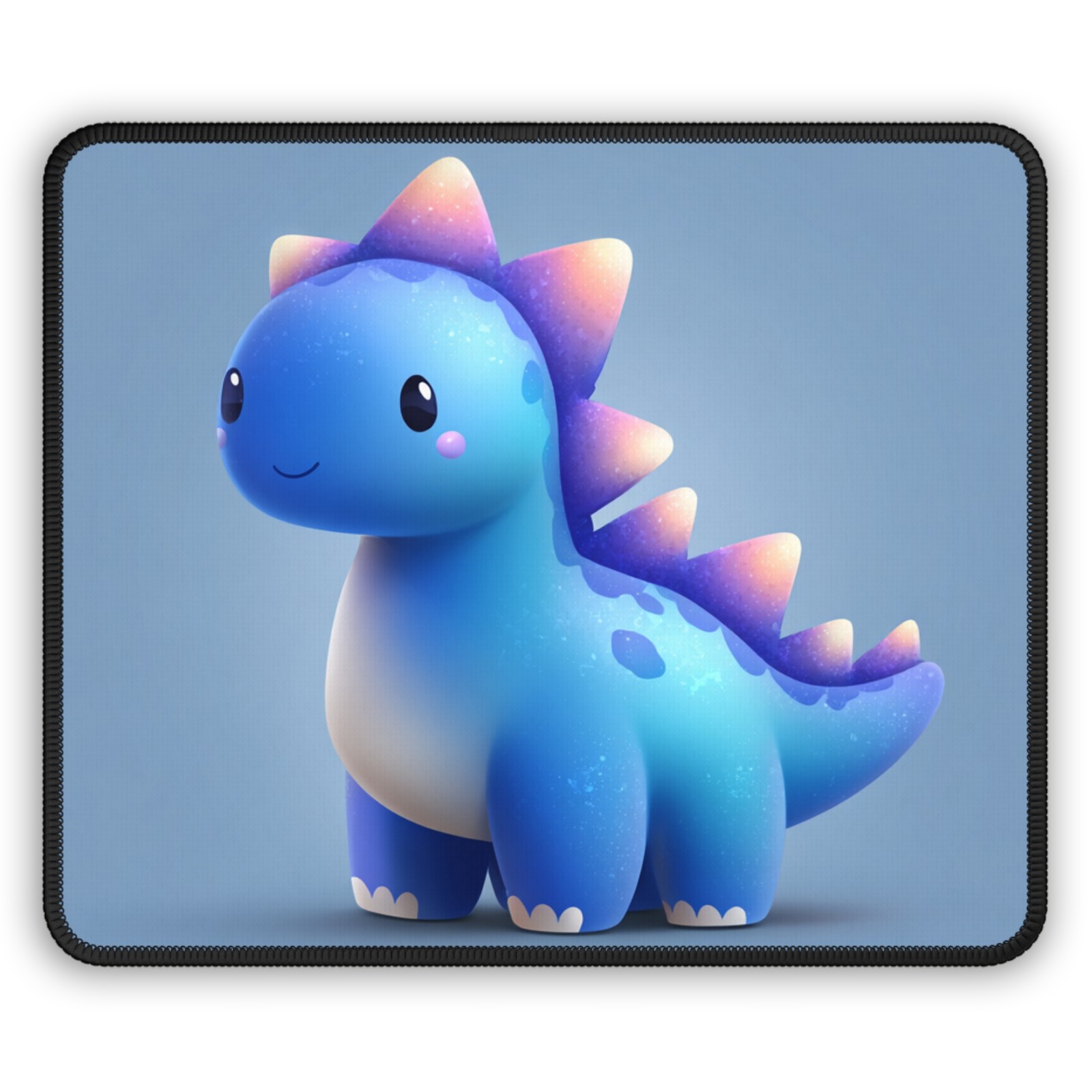 Cute Blue Dino Gaming Mouse Pad | Kawaii Cartoon Dinosaur