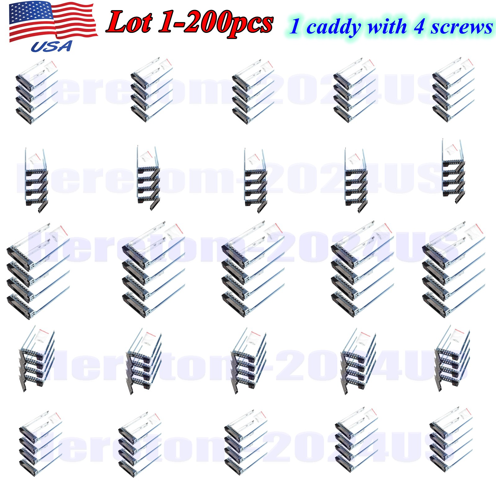 Lot DXD9H Gen14 For DELL R740 R6415 R940 R640 R540 2.5" Hard Drive Tray Caddy US