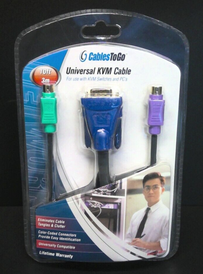 CablesToGo Universal KVM Cable 10ft/3m (Model: 46077)