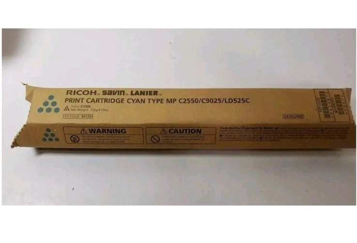 GENUINE Ricoh Savin Lanier CYAN Printer Cartridge NEW SEALED
