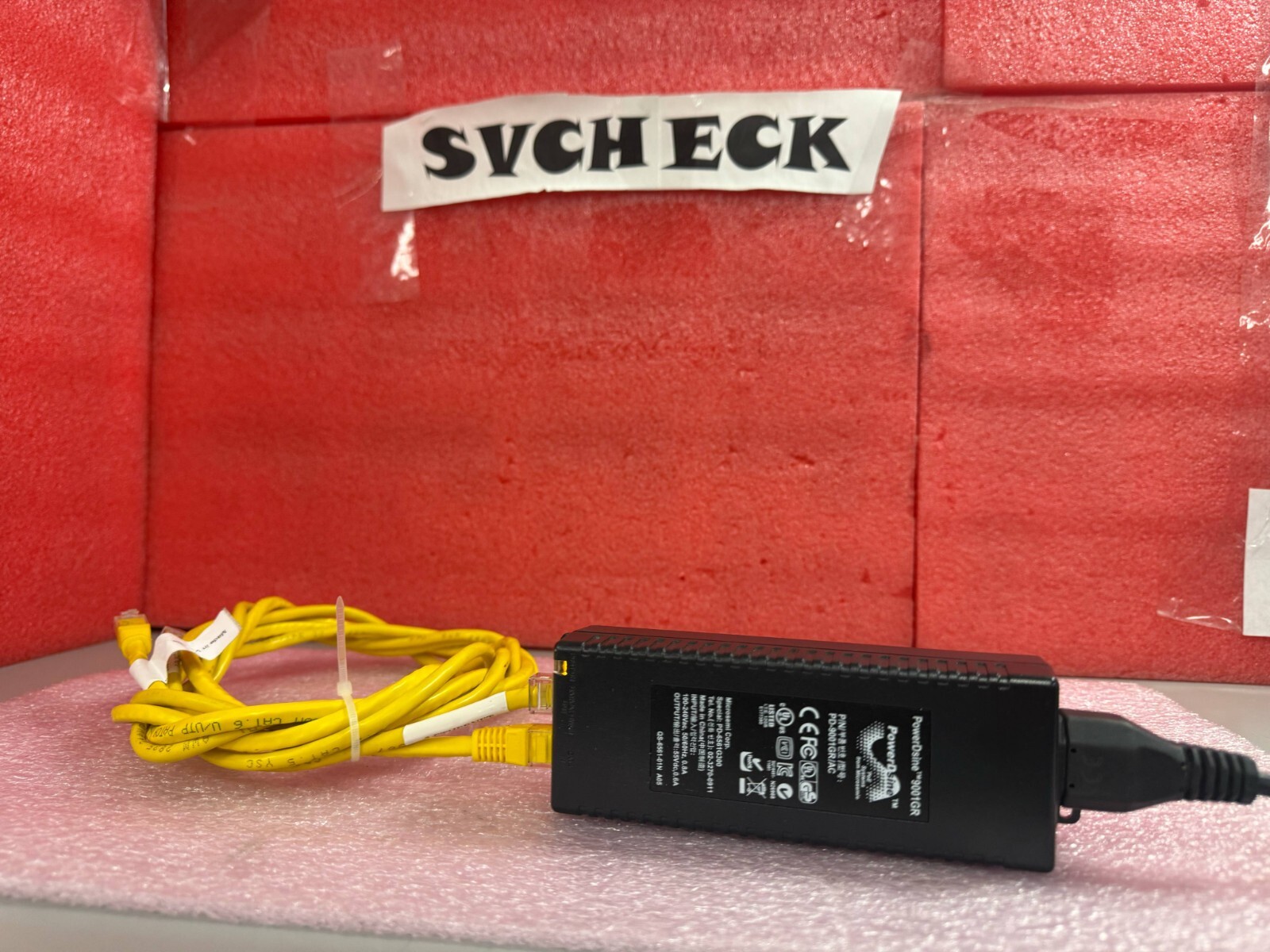 MICROSEMI PD-6561G300 Powerdsine PD-9001GR/AC 3 Gigabit PoE Injector