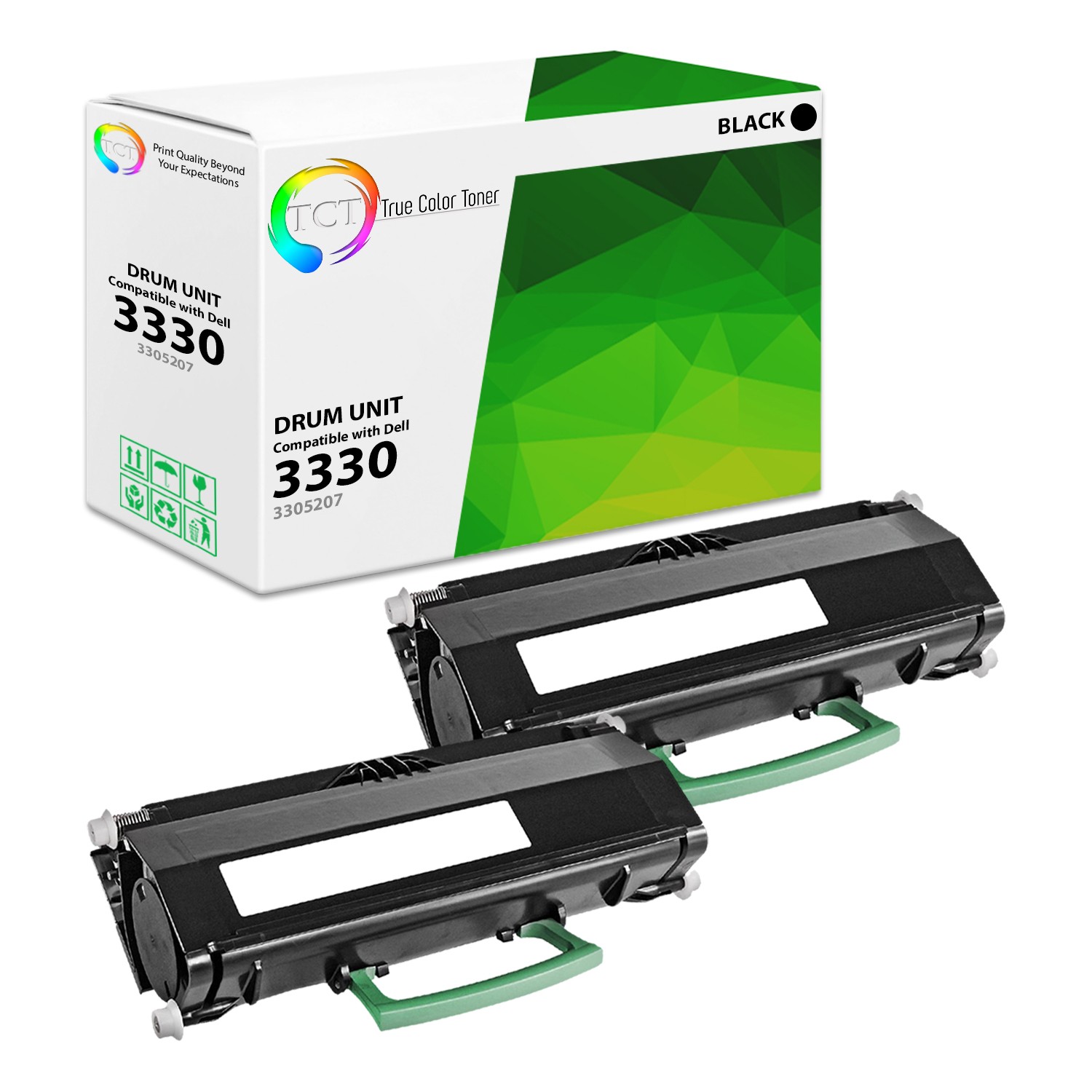 2Pk TCT 330-5207 For Dell 3330 High Yield Premium Black Compatible Toner