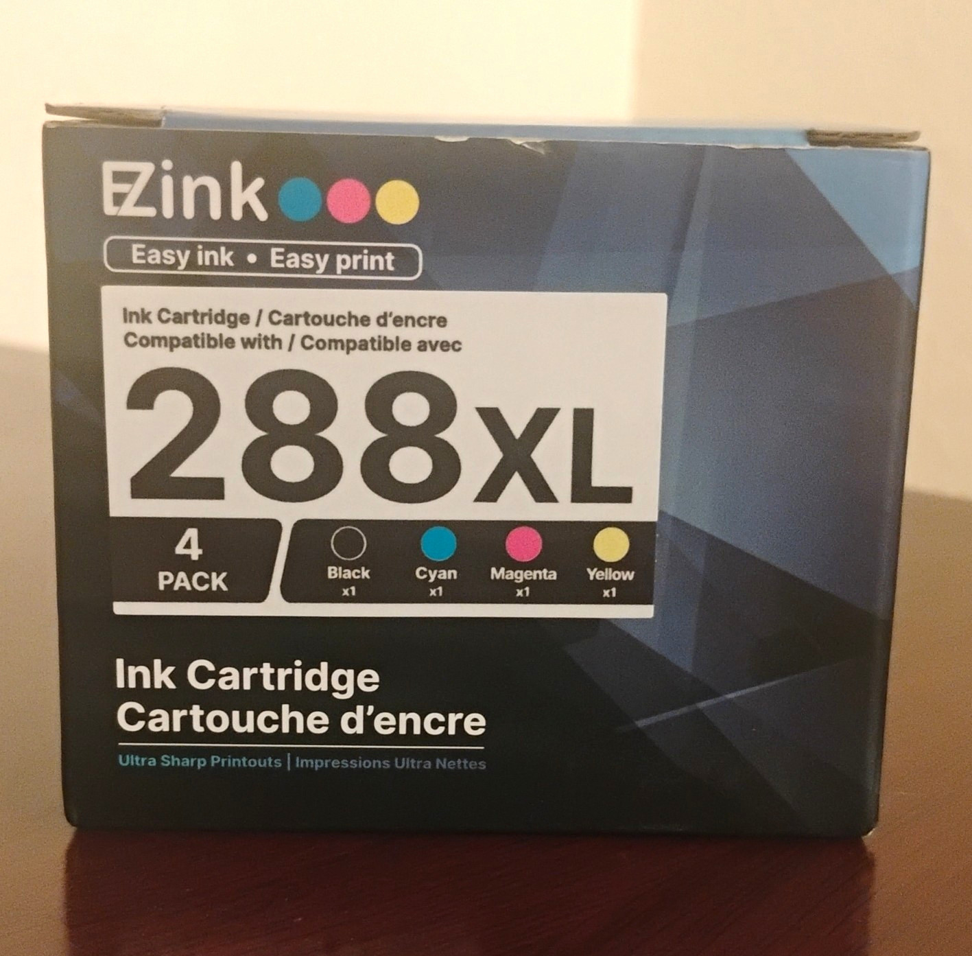EZink 288XL Open Box Ink Cartridge 4-Pack for Epson CMYK