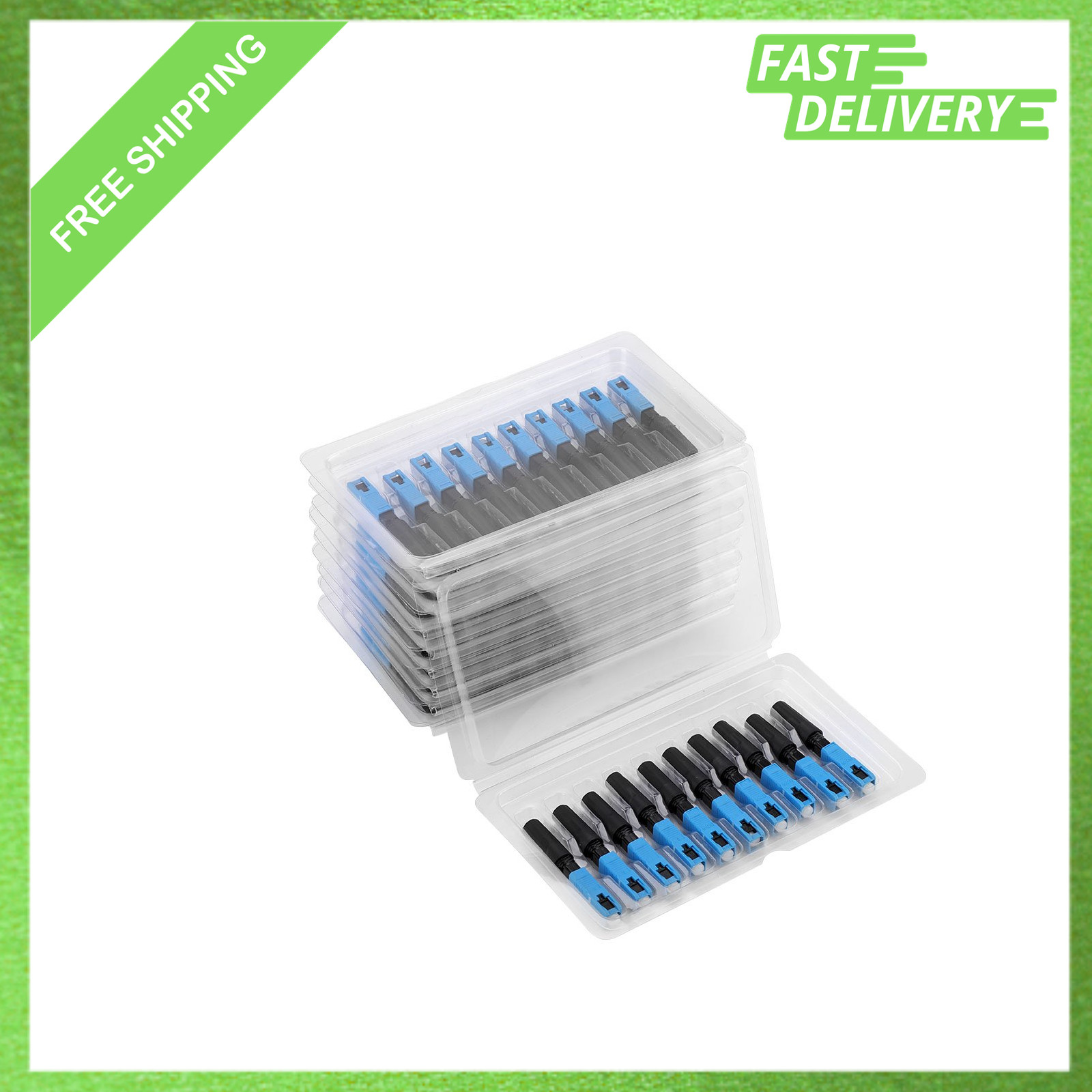 100pcs Fiber Optic Connector SC Embedded Fast Connector Fiber Optic Cable