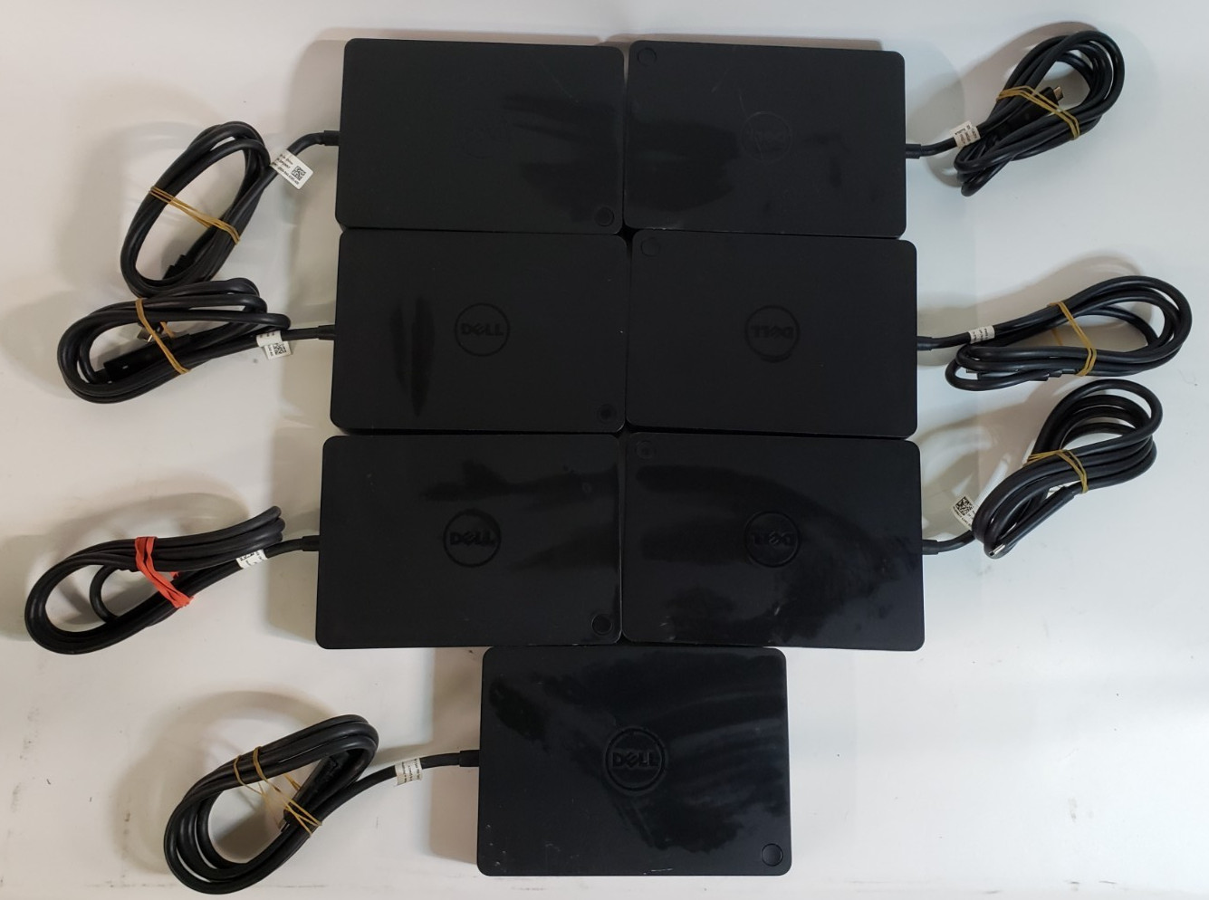 Used Lot of 7 Dell WD15 / K17a Docking Stations TESTED AND WORKING