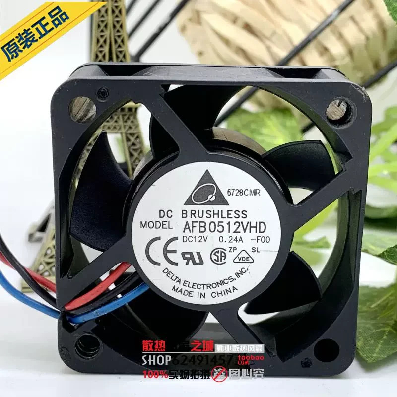 1PCS  Delta AFB0512VHD-F00 5020 12V 0.24A Power Supply Fan