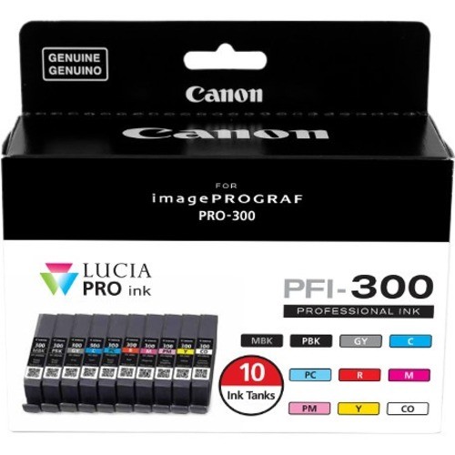 Canon 4192C007 LUCIA PRO PFI-300 Ink Cartridge Value Pack